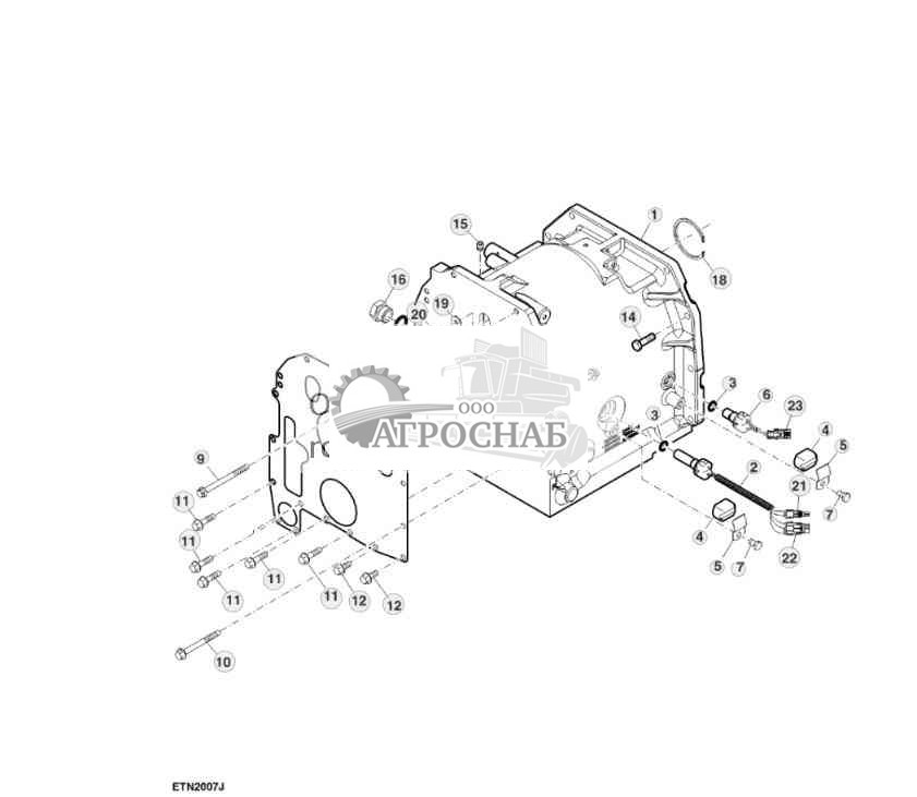 Корпус, коробка диапазонов 